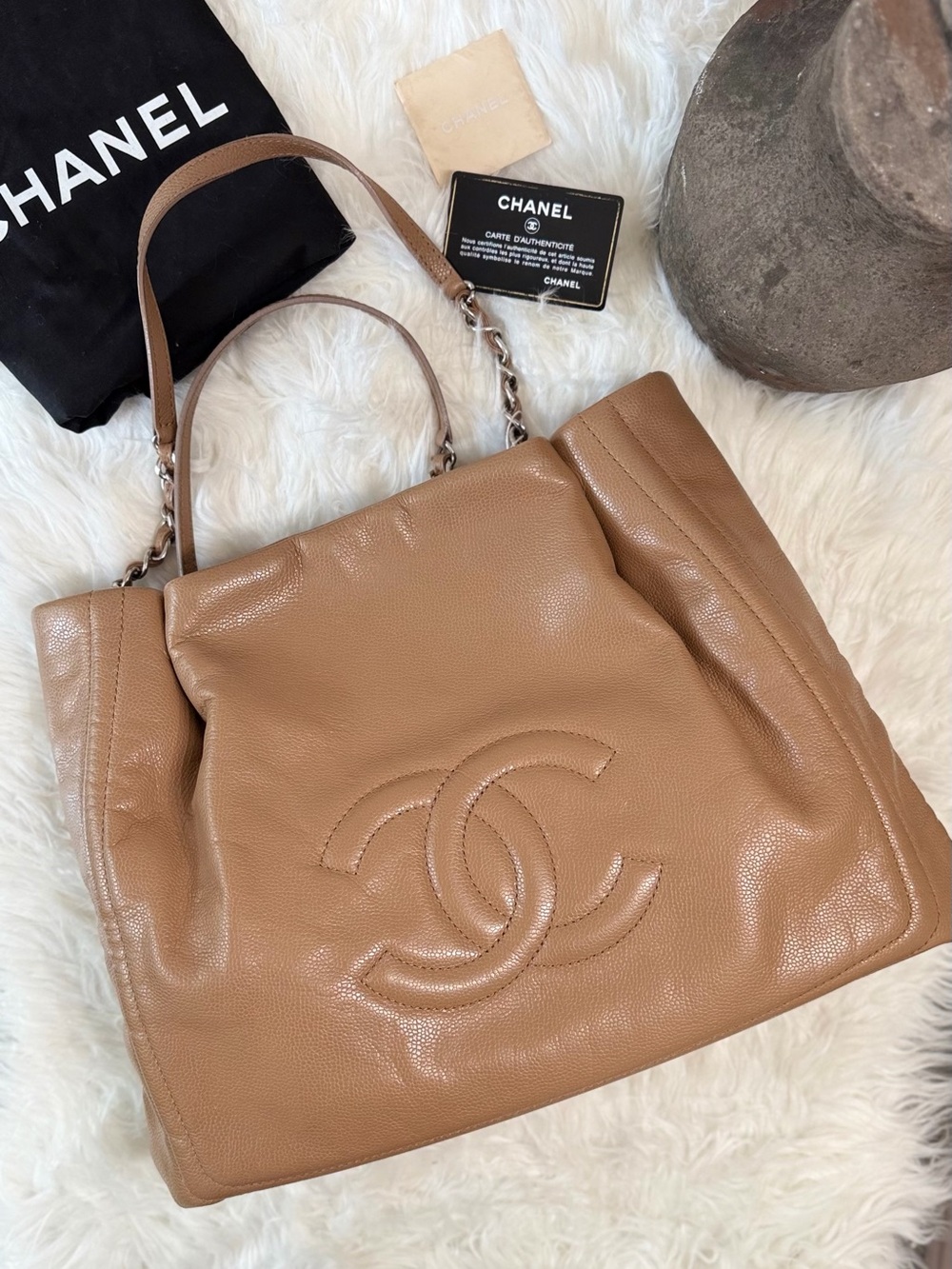 CHANEL CAVIAR CC TIMELESS TOTE